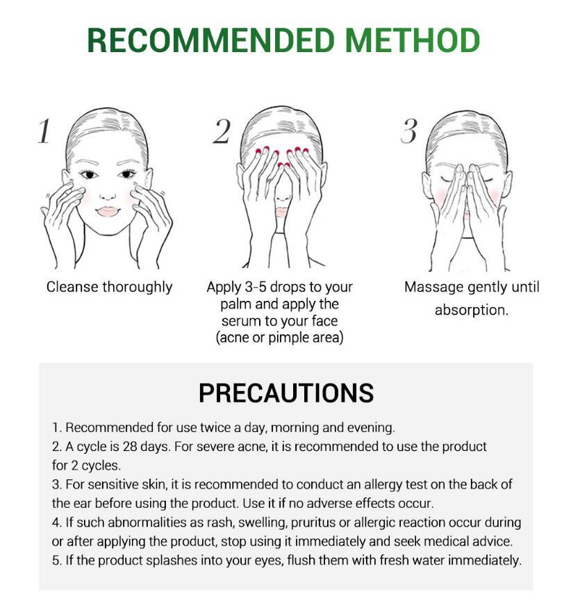 Sérum Traitement et Réparation De l'acné Du Visage